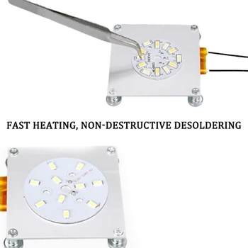 70*70mm LED-Lampe Remover BGA Nedrivning Chip-Svejsning, Lodning Station Aluminium PTC Varme Plade 300W 260 Grader
