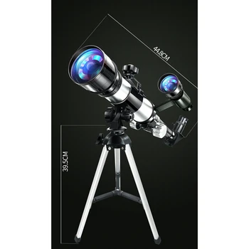 70mm Astronomiske Reflektor Teleskop sæt Med Stativ Holdbar Ikke-tool Set Up