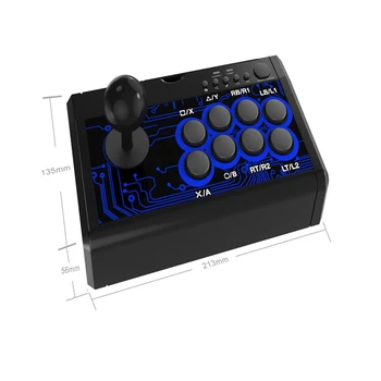 7In1 2,4 M USB-Kabel Rocker-Retro Arcade Station Kampene Stick Spil Joysticket for PS4 Skifte til En PC Android Spil