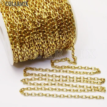 8 Meter-Guld Kæde mode smykker halskæde Kæde Punk Halskæde Gave til dame halskæde tilbehør 9777