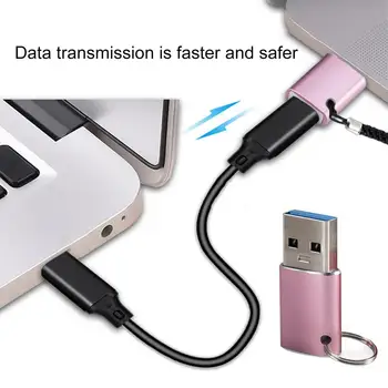 80% Off Oplader Adapter Oplader til Transmission af Data Aluminium Type-c Female til USB 3.1 Converter til Mobiltelefon
