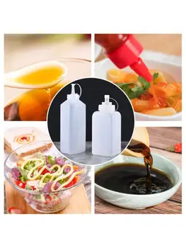 800ml Squeeze Flaske Jam Tomat Salat Sauce Dispenser Krydderi Dressing, Ketchup Marmelade Flasker