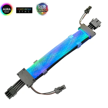 8Pin GPU forlængerkabel Mandlige og Kvindelige 5V ARGB forlængerledning RGB Kabel-SYNC AURA-Stik til PC-Sag