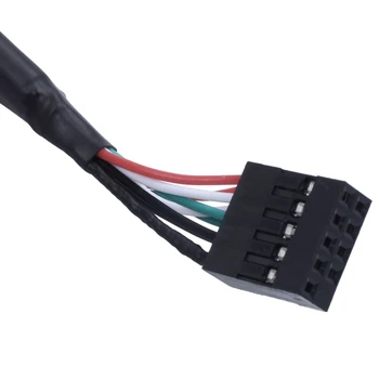 9 Pin Til Dual USB 2.0 Type A Female Header Adapter Kabel Bundkort Bundkort