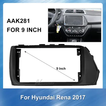 9 Tommer 2Din Bil Auto Radio Mms-fascia for Hyundai Rena 2017 bil DVD-gps-Panel Dash Kit Installation Frame Trim Bezel