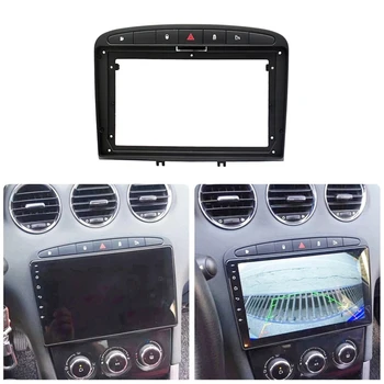 9 Tommer 2Din Car Fascia for PEUGEOT 308 og 408 08-16 Stereo Fascias Panel Dash Mount Installation Bil DVD-Ramme-Kit In-Dash