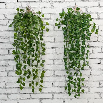 90cm Kunstige Planter Grøn Silke Væggen Hængende Blade Garland Ivy vinblade Til Home Wedding Party Haven Dekoration Falske Blade
