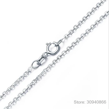 925 Sterling Sølv Smykker AAA Snefnug med Zirkonia Vedhæng Halskæde Til Kvinder Gave Kæde choker collares S-N134