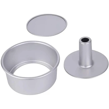 9Inch Aluminium Legering Runde Chiffon Kage Pan Aftagelig Bund Hule Skorsten Kage form for DIY-Bage-Kage-Værktøjer