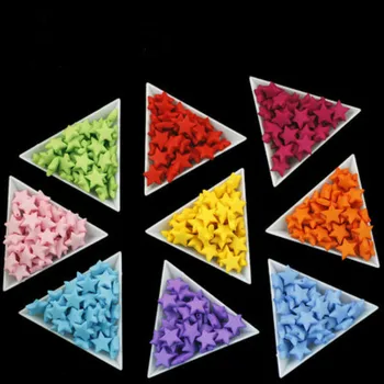 (9mm/30stk) Candy Farve Fem-takkede Stjerne, Beaded Foråret Farve Diy Håndlavede Smykker, Tilbehør, Materiale, Perforeret Akryl Perler