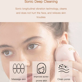 A04 Facial Cleansing Børster Ansigt Rengøring af Enheden Brug i Hjemmet Massageapparat til Ansigt Elektriske Silikone Skin Care Tool Skønhed Instrument