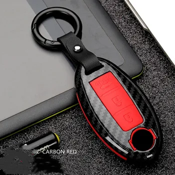 ABS Carbon Fiber Smart bil key case taske til for Nissan Infiniti QX50 Q50L Q60 Q70 QX6 Materiale til Holdbarhed