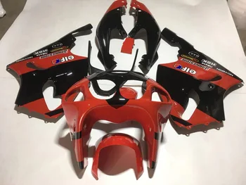 ABS plastik-kåben kit til rød sort Kawasaki NinjaZX7R 1997 1998 1999 2000 2001 2002 2003 ZX 7R 97 98 99 00 01 02 03 stødfangere