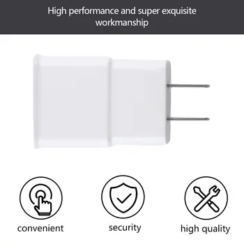 AC Oplader Tablet Strømforsyning 5V 2A to USB 2-Port Rejse Opladning USA Til Mobiltelefoner, PC ' Hvide US /EU Stik