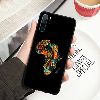 Afrika Kort mønster Telefon Tilfældet For Huawei honor Mate P 10 20 30 40 jeg 9 8 pro x Lite smart 2019 nova 5t