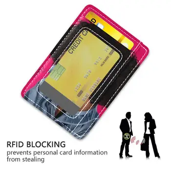 Afrikansk Skønhed Afro Anti Blokerer RFID-Læser Lås Kortholderen Bank-ID-Kortet Tilfælde Protector Smart Anti-tyveri af Kreditkort Holde