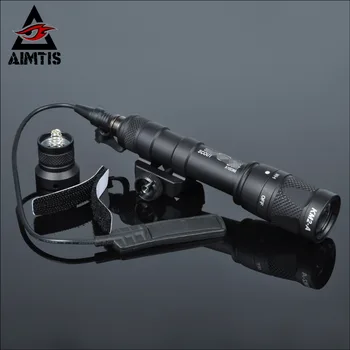 AIMTIS M600-Serien M600V Spejder Lys Jagt Strobe Lommelygte Pistol Våben For Weaver Picatinny Skinne Base