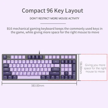 Ajazz NACODEX 96 Centrale Cherry MX PBT Keycap Mekanisk Gaming Tastatur med Aftagelig Magnetisk Panel