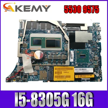 Akemy Helt NYE I5-8305G 16G FOR Dell precision 5530 9575 Laptop Bundkort DAZ10 LA-F211P KN-06380Y 6380Y Bundkort Testet
