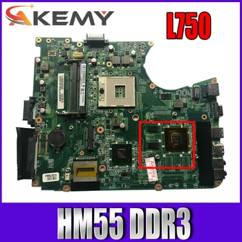 AKEMY Laptop bundkort Til TOSHIBA Satellit-L750 Notebook Bundkort DABLGDMB8D0 HM55 N12M-GE-B-B1 DDR3