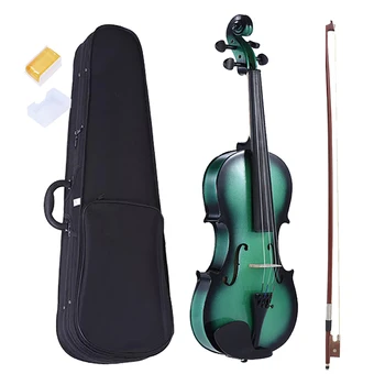 Akustisk violin 4/4 fuld størrelse violin bow sagen colophonium for begyndere