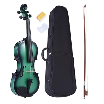 Akustisk violin 4/4 fuld størrelse violin bow sagen colophonium for begyndere
