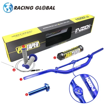 ALCON-Racing 28 MM 1-1/8' Håndtag + Styret Pads +Gas Kabel + Gummi Greb + Gas Greb Styret Sæt
