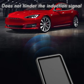 Aluminium Legering Bil for Induktion Kortholderen Protector Shell Dække Nøglering Tilfældet for Tesla Model 3