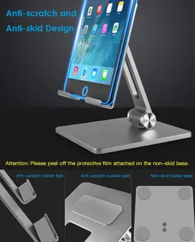 Aluminium Legering Telefonen Holder Stand Mobile Smartphone Support Tablet Bruser Bærbare Metal Mobiltelefon Holder til iPhone iPad