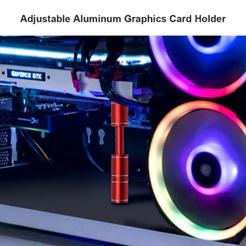 Aluminium Teleskop Grafikkort Stå GPU Støtte Desktop PC Computer Sag Video-Kort Holderen