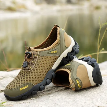 Amazon grænseoverskridende store mænds sko 2020 sommeren nye åndbar mesh bjergigning sko sport udendørs fritid rejser sko