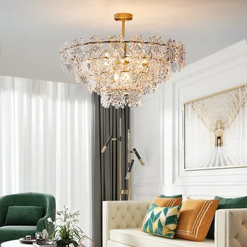 Amerikansk moderne lysekrone piger værelse glas hængende lampe til stuen, soveværelset, børneværelset lys spisebord belysning