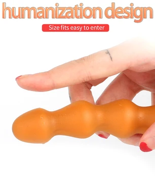 Anal Super lang kunstig penis prostata massage anus, vagina dilator håndsex pornografisk voksen legetøj mandlige og kvindelige SM