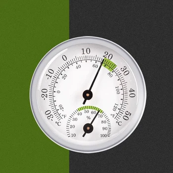 Analog Indendørs/Udendørs Termometer Hygrometer Temperatur Luftfugtighed Vægtæppe
