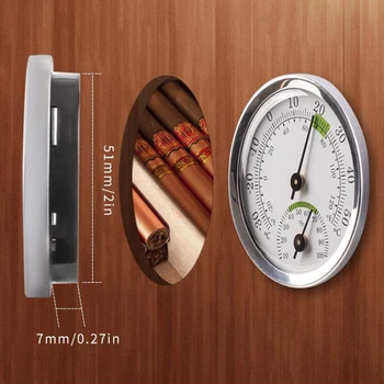 Analog Indendørs/Udendørs Termometer Hygrometer Temperatur Luftfugtighed Vægtæppe