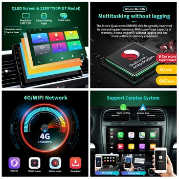 Android-10.0 Intelligent Car System For Chrysler 300C 1 2004-2011 2 Din Stereo Autoradio Støtte Carplay BT WiFi Tilbehør