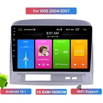 Android 10.1 hovedenheden Udendørs Personlige Bil Dele Dekoration til Toyota Vios 2004-2007 9 tommer Skærm Bil Stereo Radio