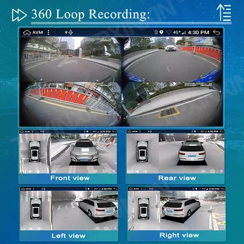 Android-10 For Renault Logan 2009-2013 360 HD-Auto Surround View-Kamera Bilen Multimedia-Afspiller, Stereoanlæg med Radio GPS-Navigtion 6+128G