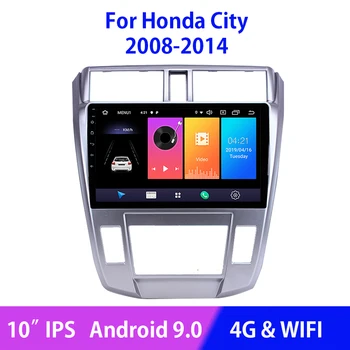 Android 9.0 Bil Radio Multimedie-Afspiller Navigation GPS Til Honda City 2008-WIFI 4G 10.1