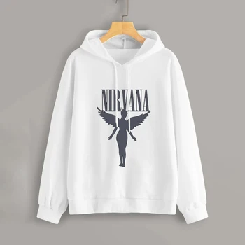 Angel Kvinder Hættetrøje 2021 Harajuku Vintage Sweatshirt Kvindelige Æstetiske Kawaii Tumblr Grunge Femme Fashion Street Wear Hip Hop Toppe