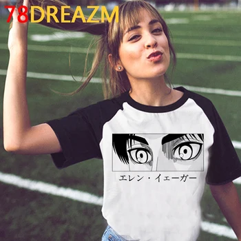 Angreb på Titan Titans Angreb Shingeki Ingen Kyojin sommer top tshirt kvinder grafiske tees kvinder ulzzang 2021 top t-shirts t-shirt