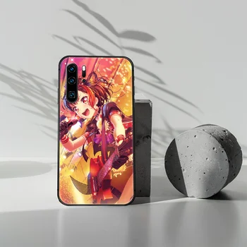 Anime BanG Drøm Telefon Tilfældet For Huawei S Mate 10 20 30 40 Lite Pro smart Z 2019 nova 5t sort Etui Mode Hoesjes Temmelig Funda