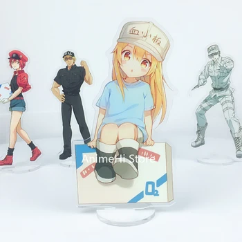 Anime Celler på Arbejde! Figur Cosplay Legetøj Pletelet Røde blodlegemer Seqkeqkyuu Akryl Tal Model Dolls 15cm Til Gave