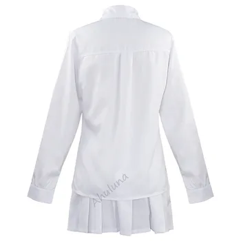 Anime Den Lovede Neverland Cosplay Passer Emma Norman Ray Kostume, Hvid Skjorte, Nederdel, Bukser Japansk Skole Uniform Paryk C254