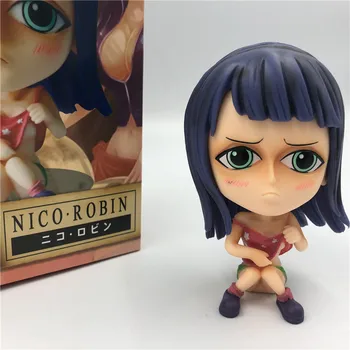 Anime I Ét Stykke Nico Robin Pige, Sød Sexet Sidder Ver. PVC-Action Figurer OP Ruffy Robin Barndom Dejlige Samleobjekter Model