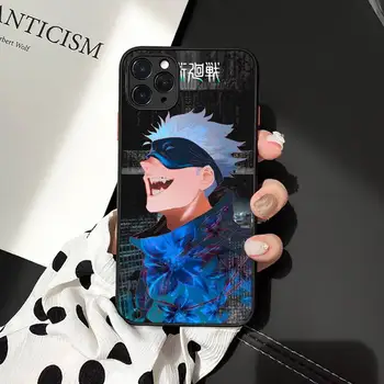 Anime jujutsu kaisen Phone Case For iphone 12 11 7 8 plus mini x xs-xr pro max mat gennemsigtig cover