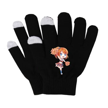 Anime lovelive Handsker Unisex Finger Bomuld Varme Handsker Mobiltelefon Pad D1 Touch Screen Handsker Lange finger handsker