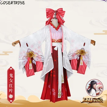 Anime Onmyoji Kijo Momiji Tanabata Kimono Smukke Uniform Komplet Sæt Cosplay Kostume Kvinder, Halloween, Karneval Gratis Fragt 2019