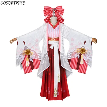 Anime Onmyoji Kijo Momiji Tanabata Kimono Smukke Uniform Komplet Sæt Cosplay Kostume Kvinder, Halloween, Karneval Gratis Fragt 2019