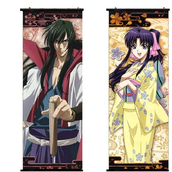 Anime Plakat Rurouni Kenshin Hiko Seijuurou Kamiya Kaoru væggen, skal du rulle art billede med hjem dekoration 105x40cm